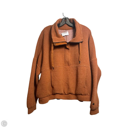 Athletic Top Long Sleeve Collar By Calia In Copper, Size: Xxl