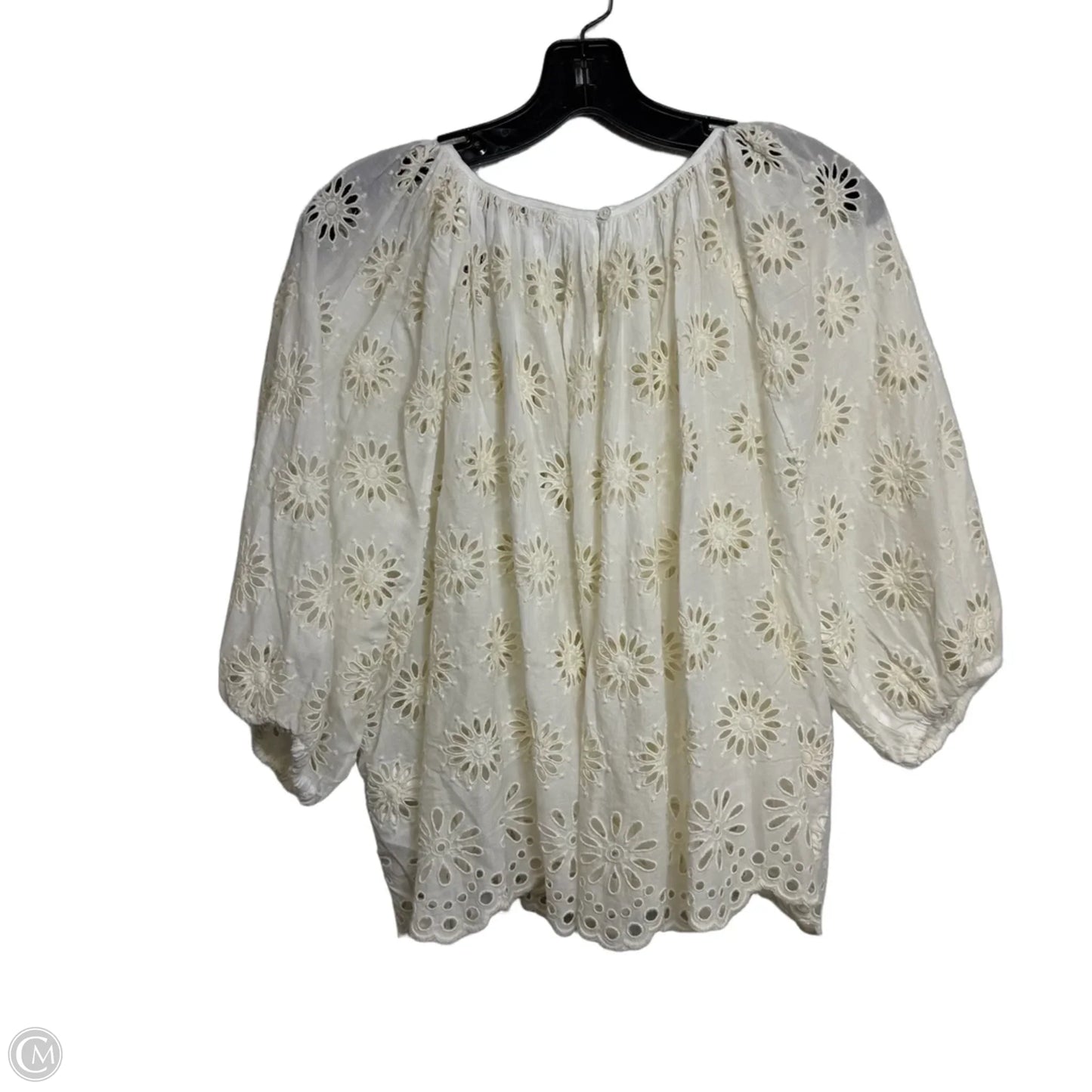 Top Short Sleeve By Madewell In White, Size: Xl