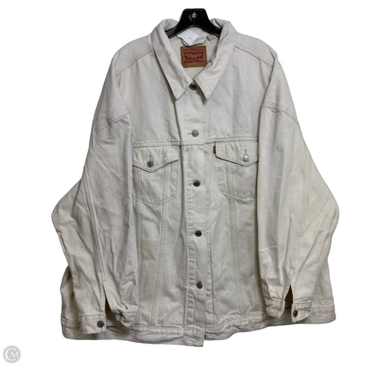 Jacket Denim By Levis In Cream, Size: 4x