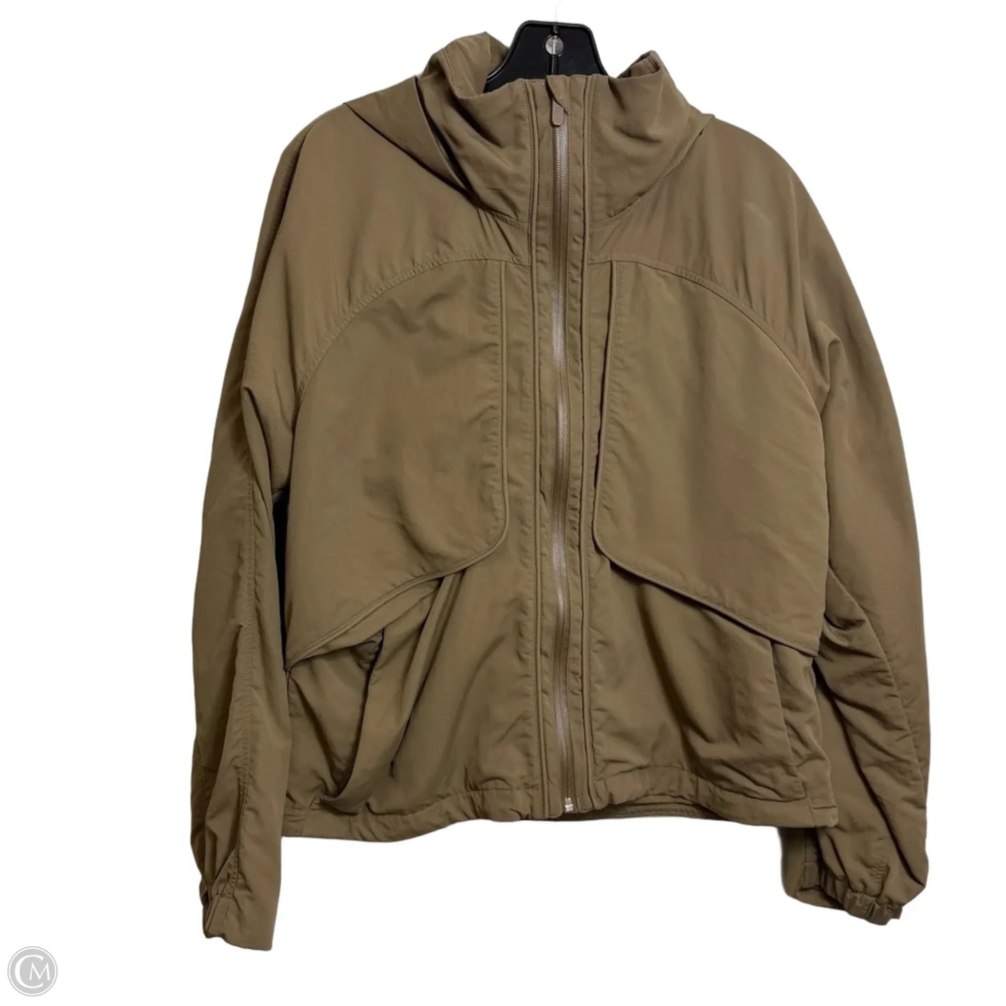 Athletic Jacket By Lululemon In Tan, Size: 8