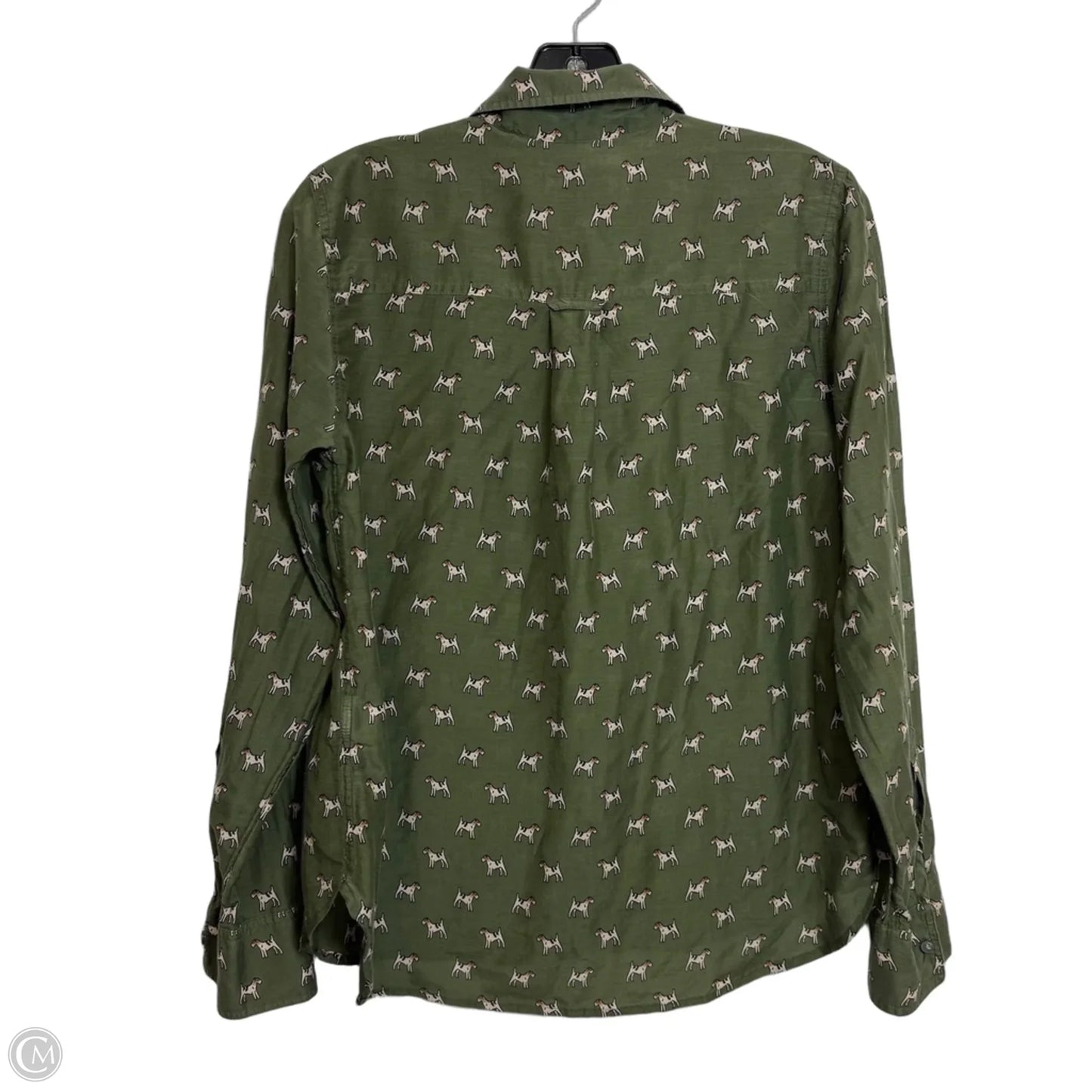 Top Long Sleeve By J. Crew In Green, Size: 6