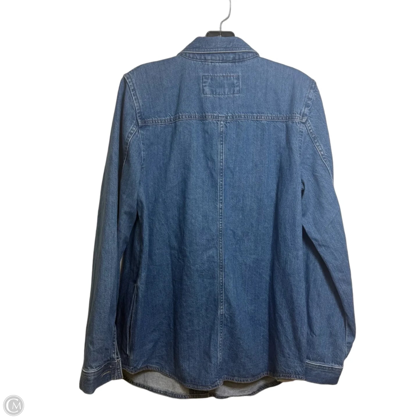 Jacket Denim By Loft In Blue Denim, Size: Xs