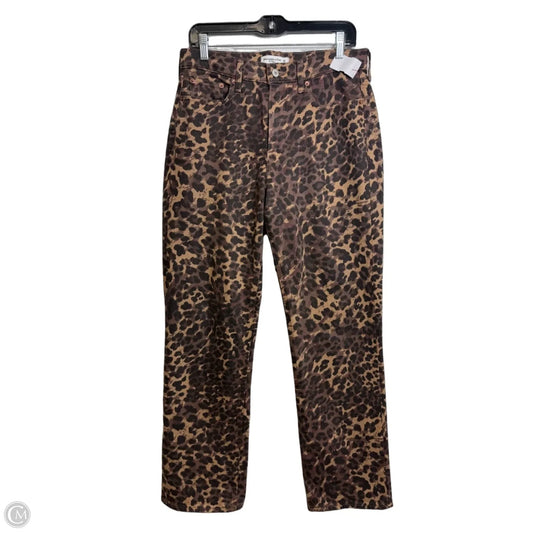 Jeans Straight By Abercrombie And Fitch In Animal Print, Size: 2
