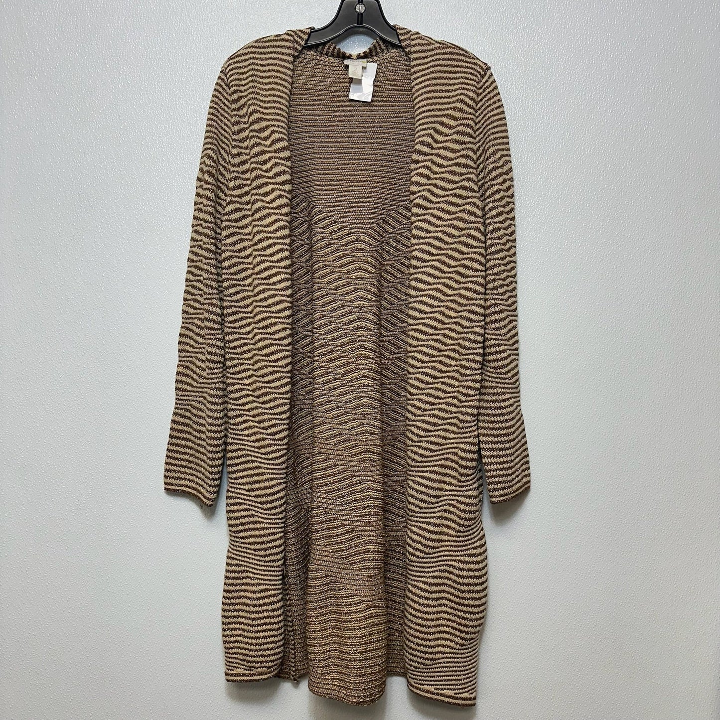 Cardigan By Chicos In Gold, Size: L