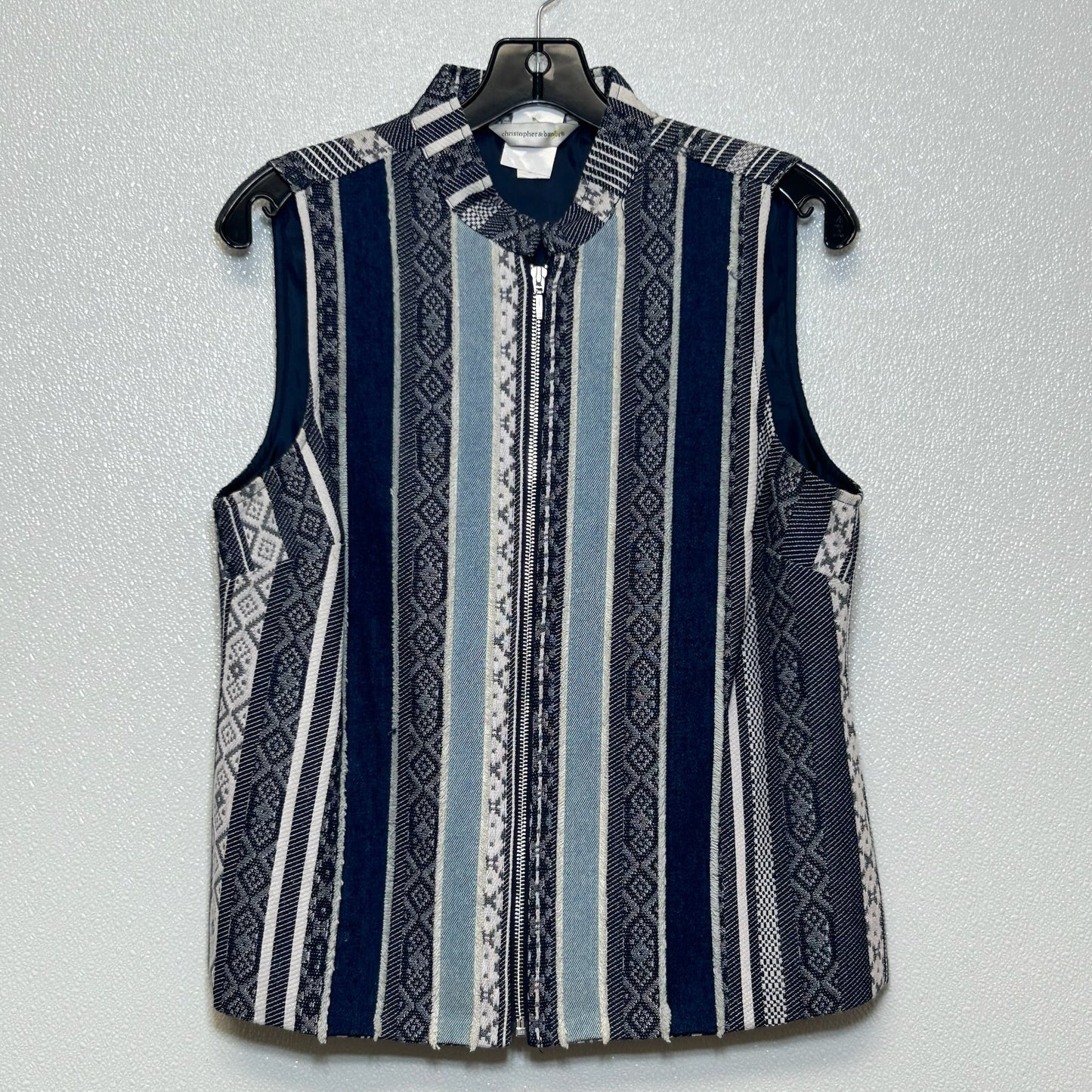 Blue Vest Designer Christopher And Banks, Size S