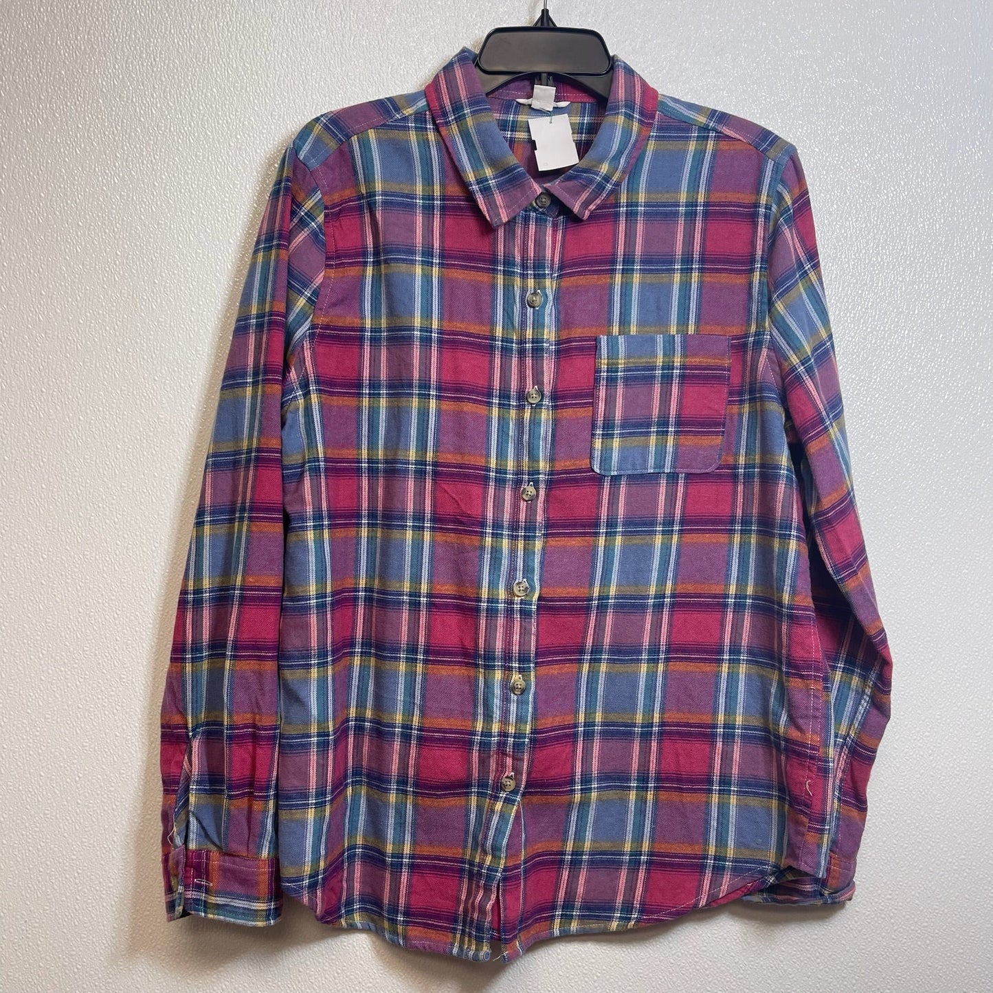 Top Long Sleeve By Aeropostale In Plaid, Size: Xl