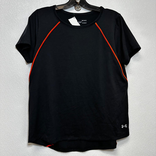 Black Athletic Top Short Sleeve Under Armour, Size M