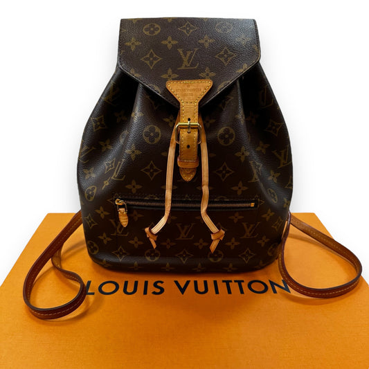 Monogram Montsouris NM Backpack Designer By Louis Vuitton, Size: Small