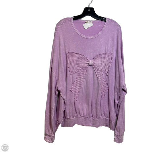 Top Long Sleeve By Clothes Mentor In Pink, Size: L