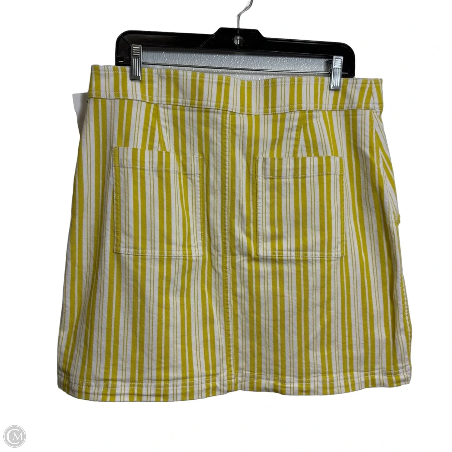 Skirt Mini & Short By Loft In Striped Pattern, Size: 12