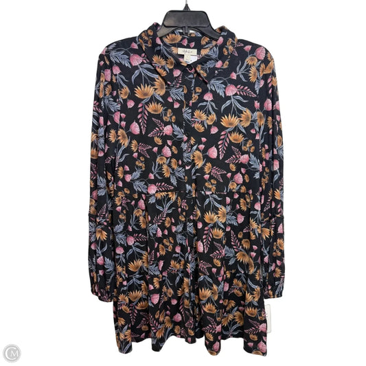 Dress Casual Short By Style And Company In Floral Print, Size: L