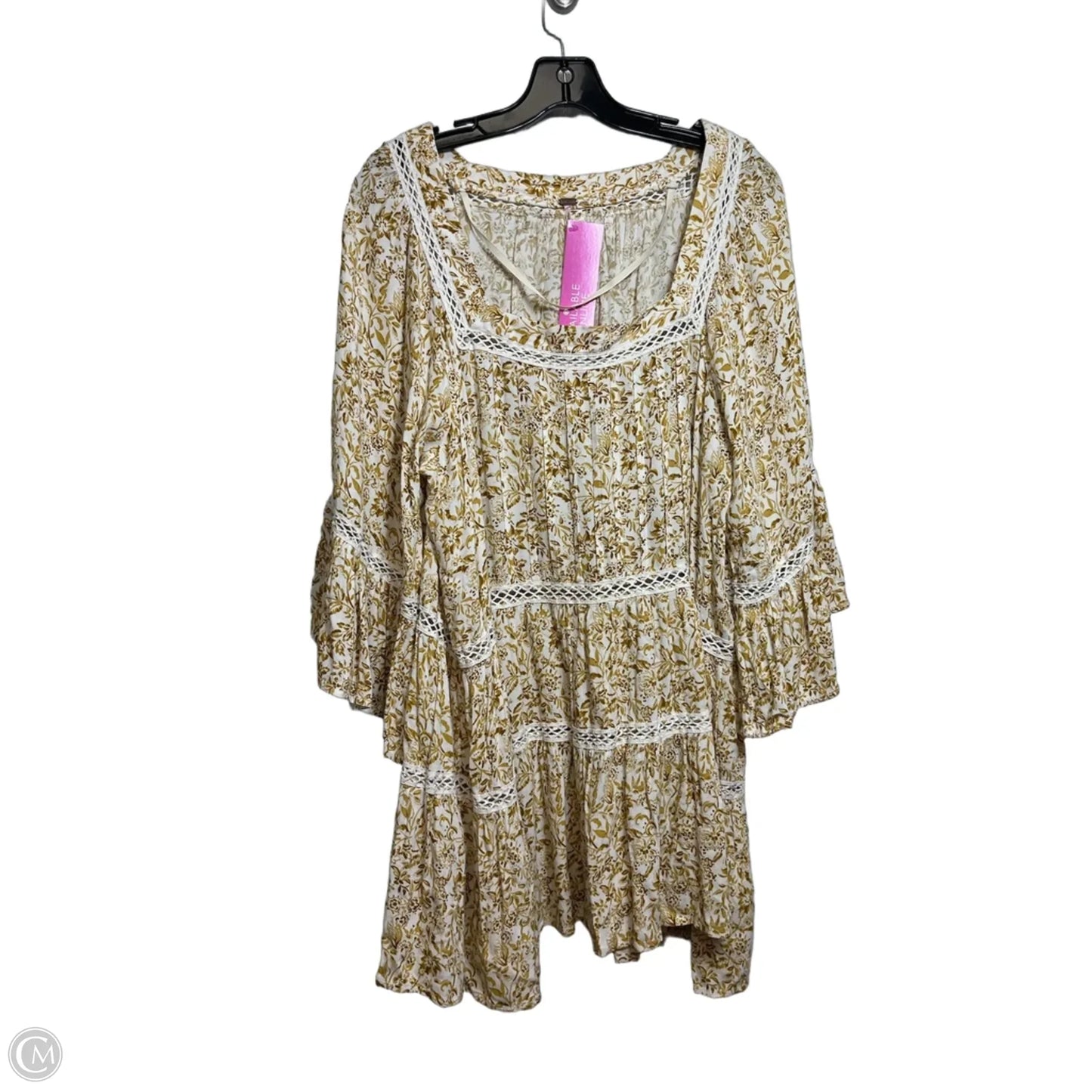Top Long Sleeve By Free People In Floral Print, Size: L