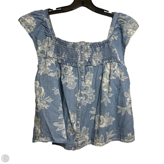 Top Sleeveless By Old Navy In Blue, Size: M