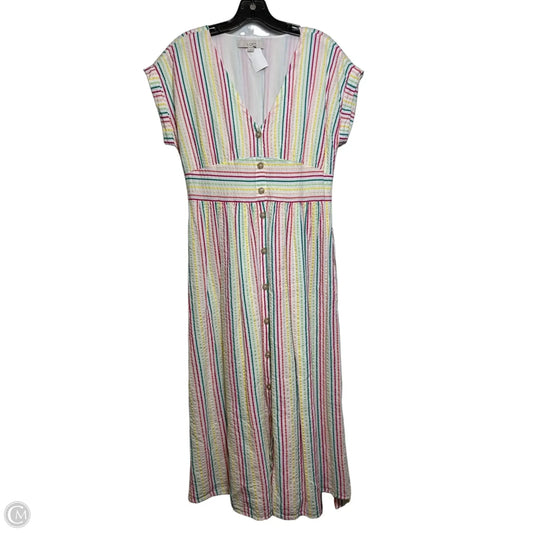 Dress Casual Maxi By Loft In Multi-colored, Size: 4