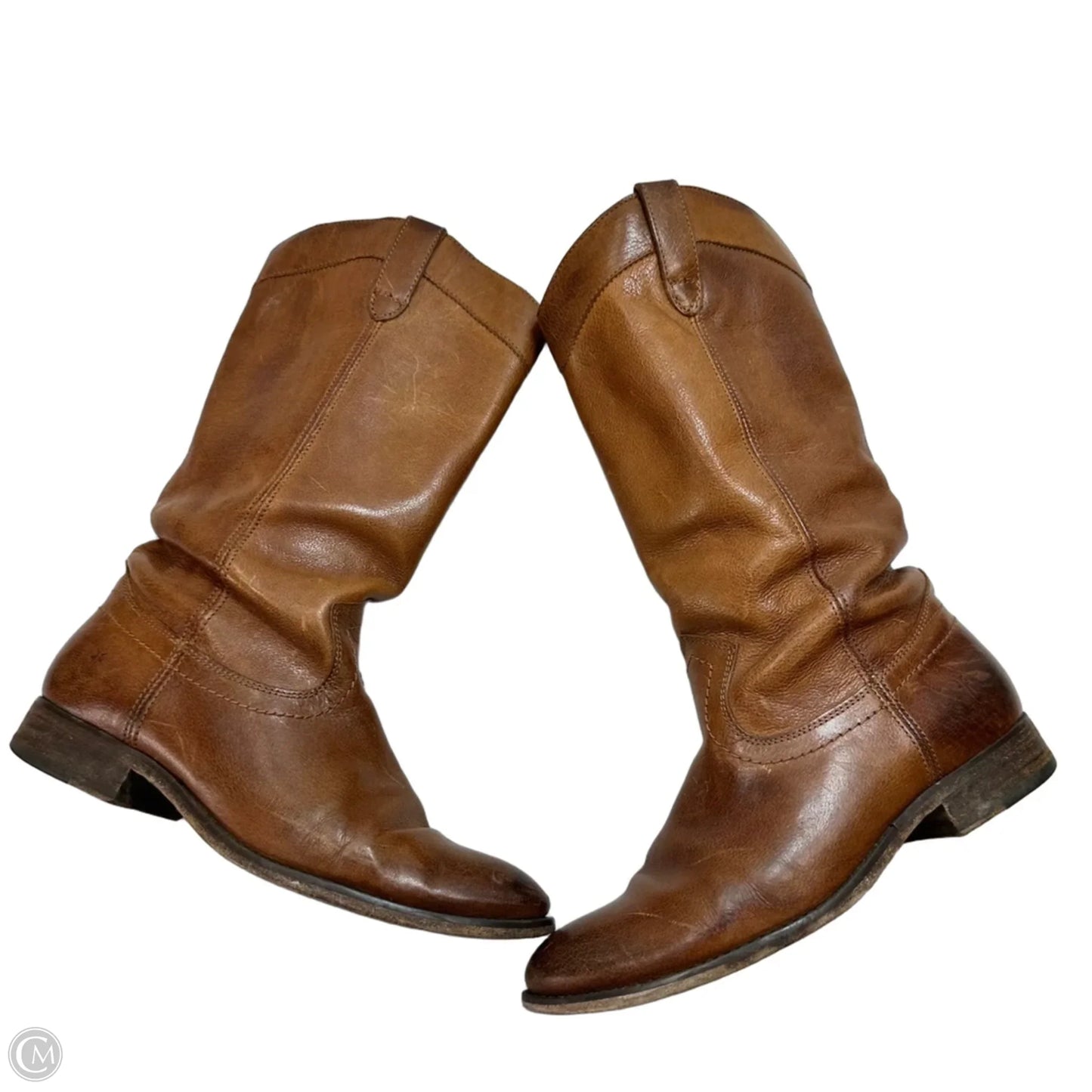 Boots Designer By Frye In Brown, Size: 6