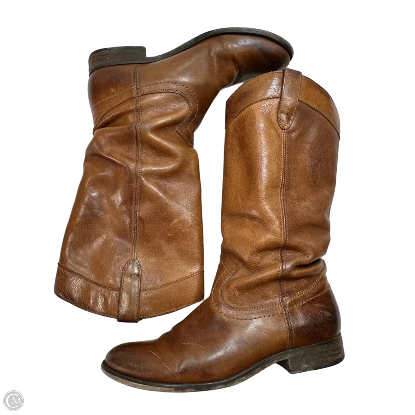 Boots Designer By Frye In Brown, Size: 6