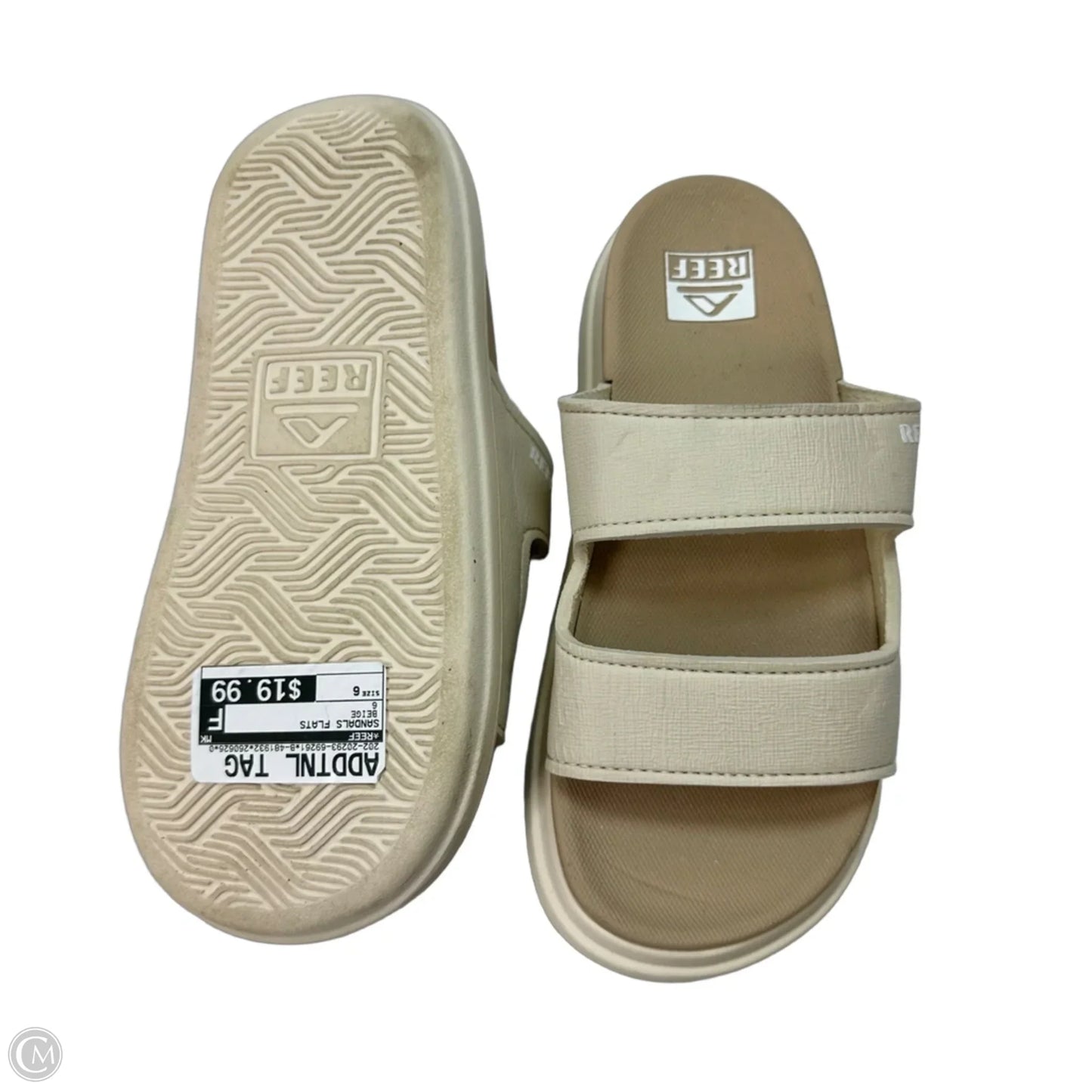 Sandals Flats By Reef In Beige, Size: 6