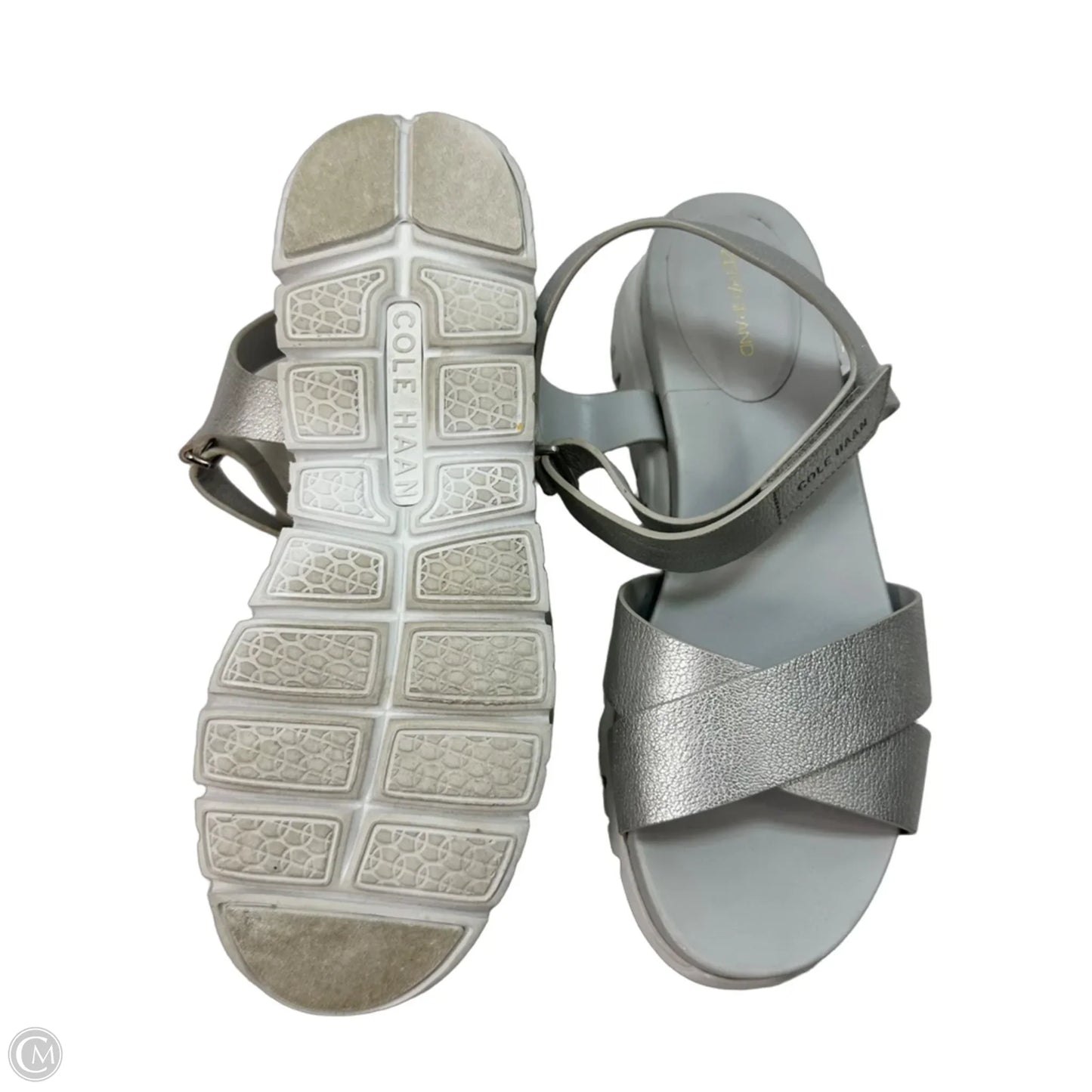 Sandals Flats By Cole Haan In Grey, Size: 9