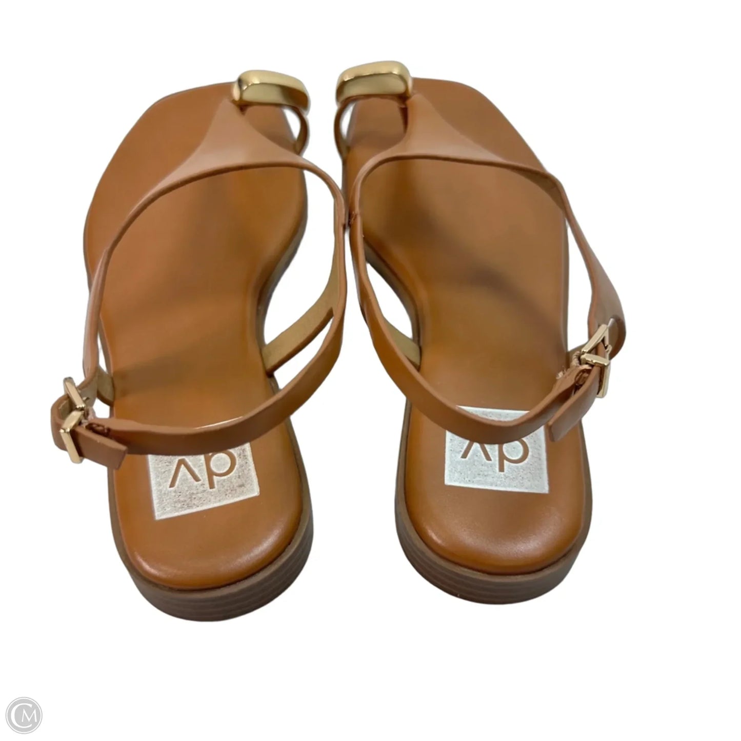 Sandals Flats By Dv In Brown, Size: 8.5