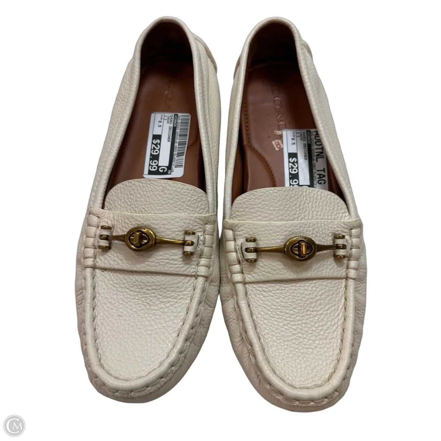 Shoes Designer By Coach In Cream, Size: 9.5