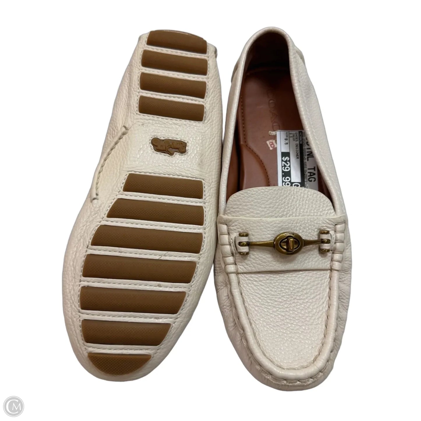 Shoes Designer By Coach In Cream, Size: 9.5
