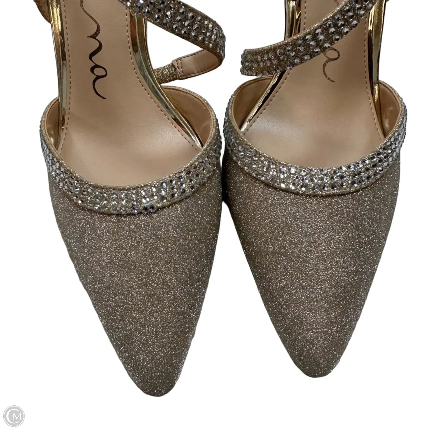 Shoes Heels Stiletto By Nina In Gold & Silver, Size: 10