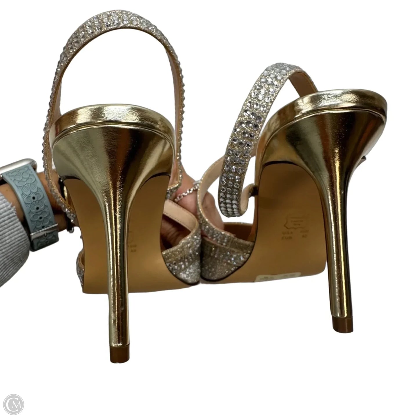 Shoes Heels Stiletto By Nina In Gold & Silver, Size: 10