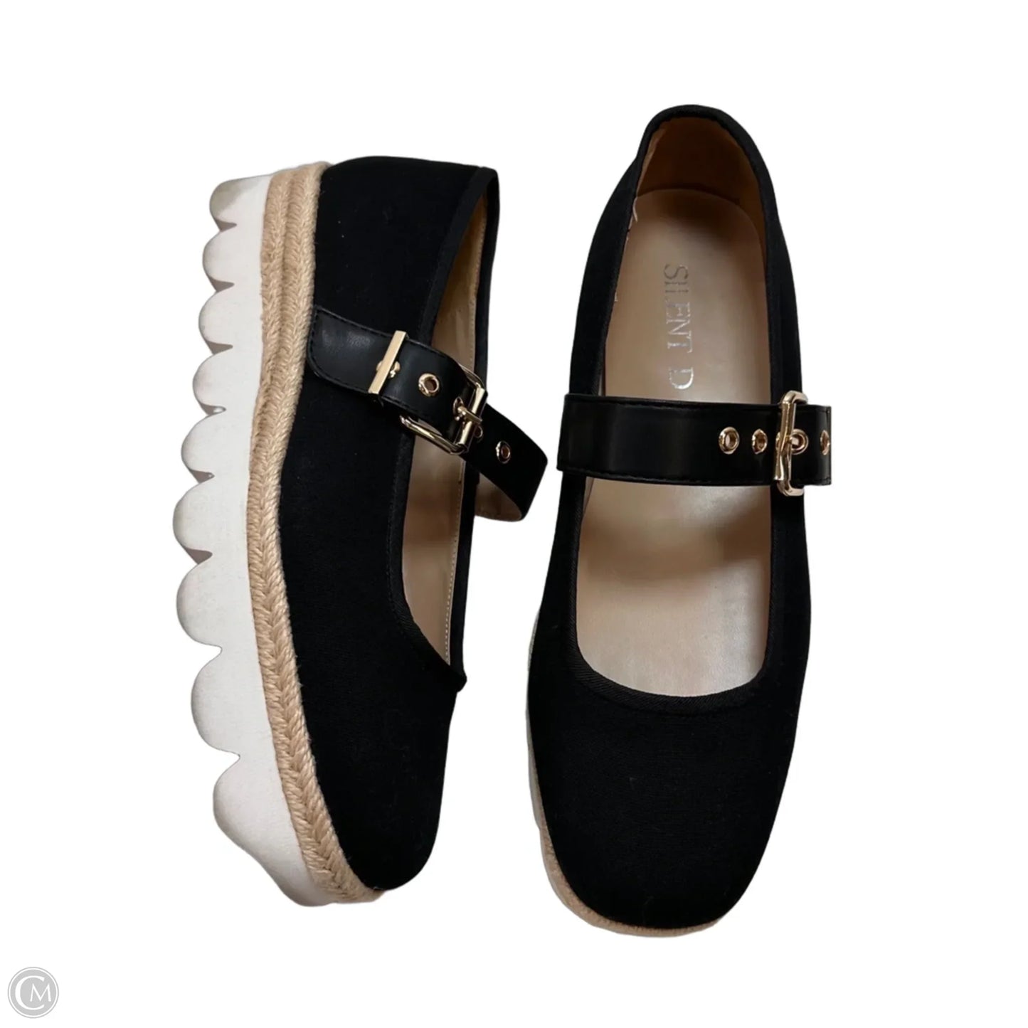 Shoes Flats By Clothes Mentor In Black, Size: 9.5