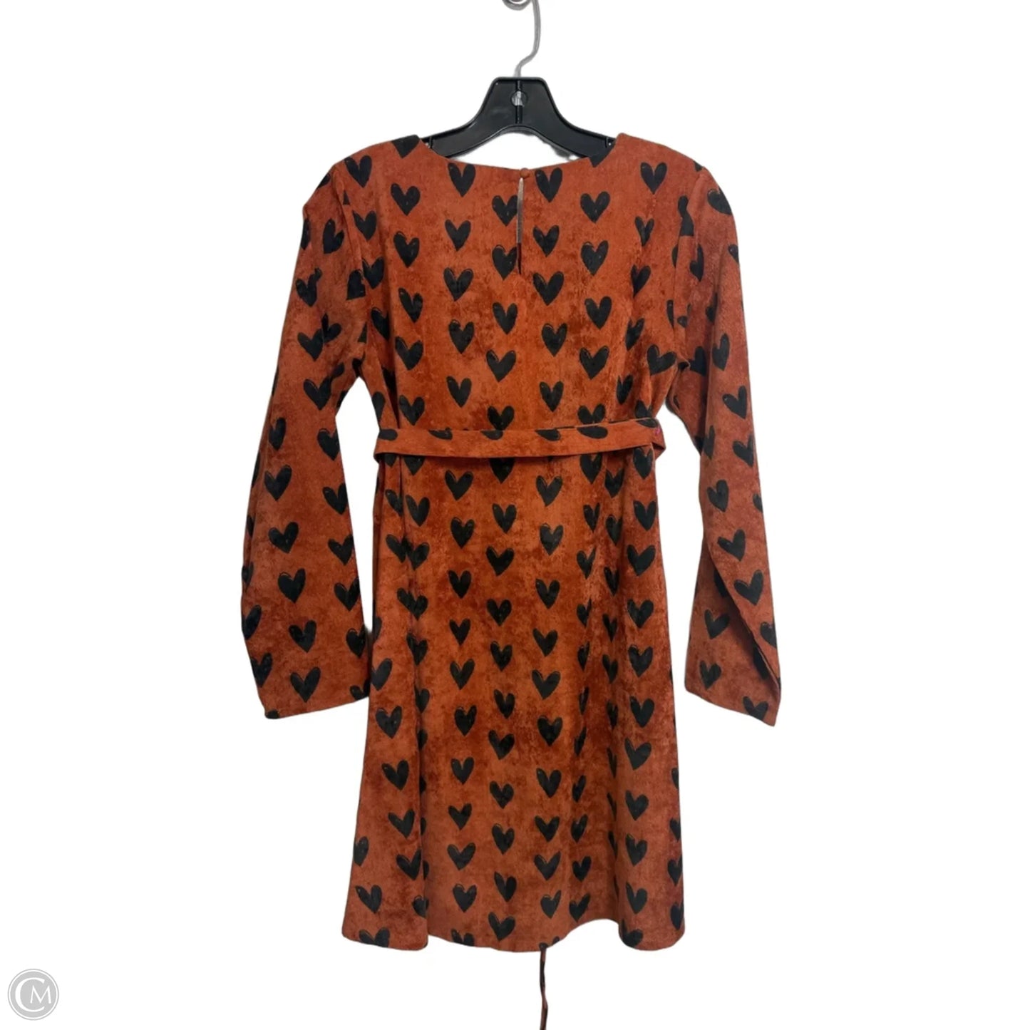 Dress Casual Midi By Compania Fantastica In Black & Brown, Size: Xs