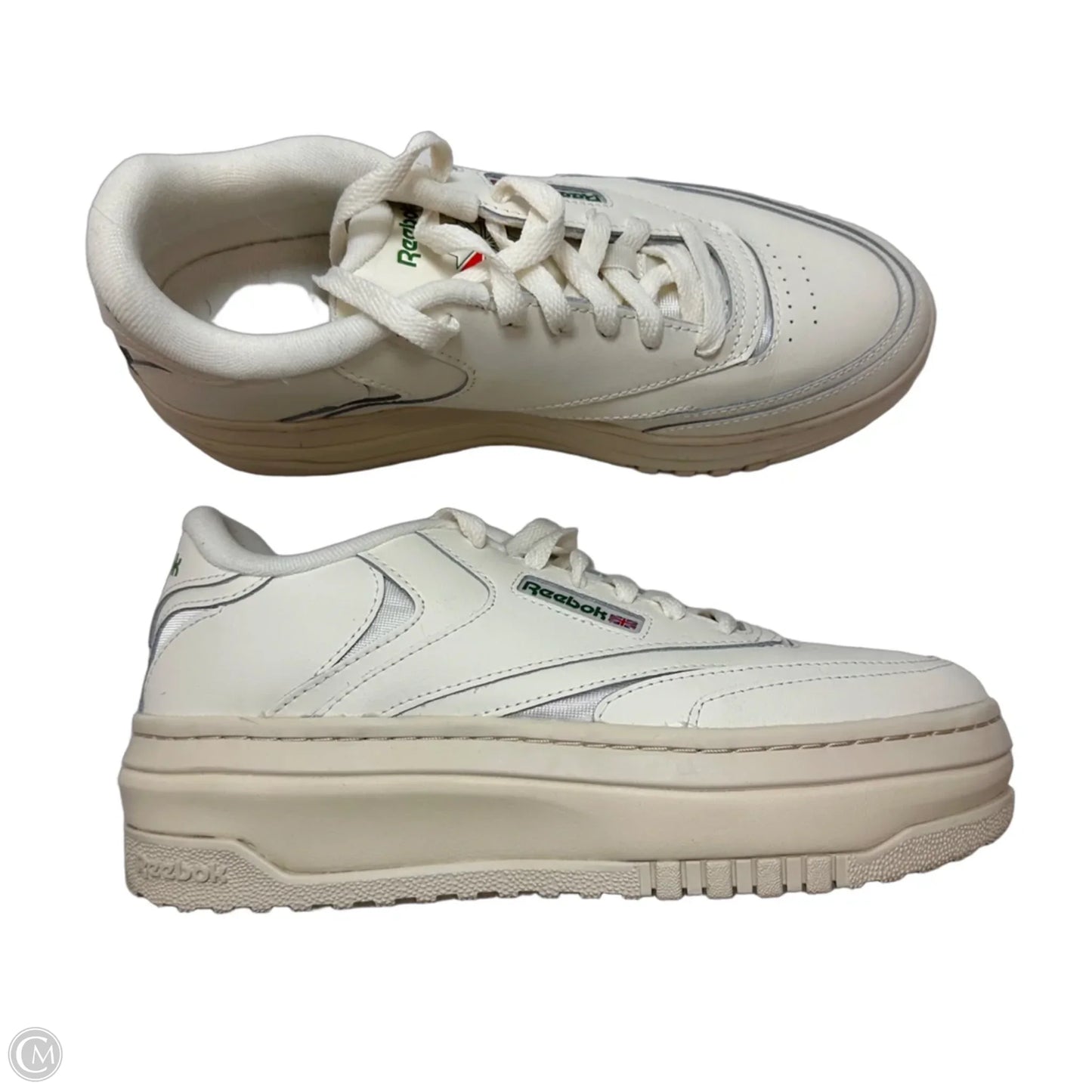 Shoes Athletic By Reebok In White, Size: 9.5