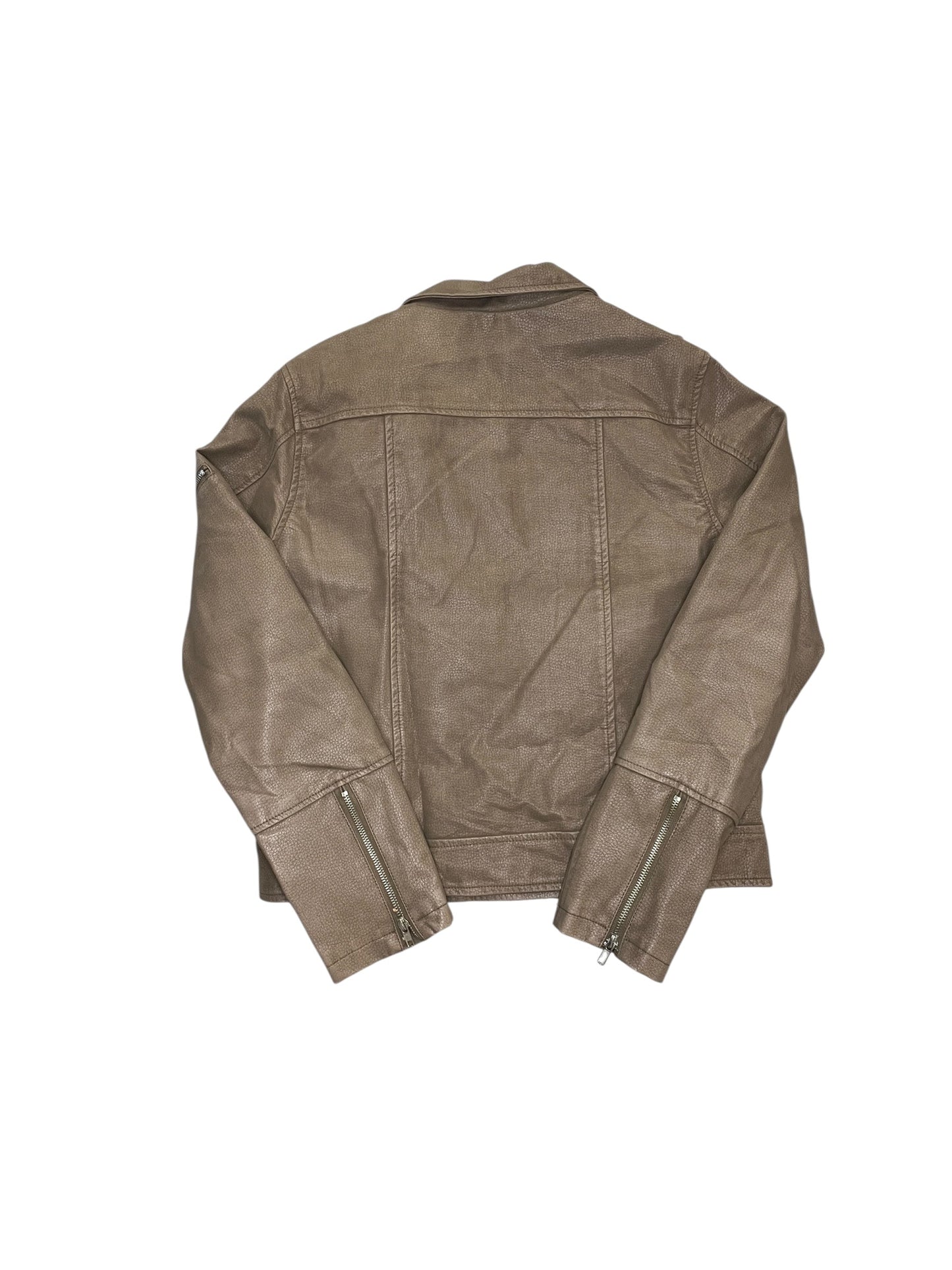 Jacket Moto By Altard State In Beige, Size:L