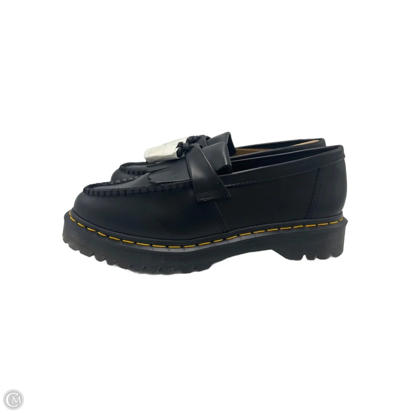 New! Adrian Bex Smooth Leather Loafers By Dr Martens In Black, Size: 10