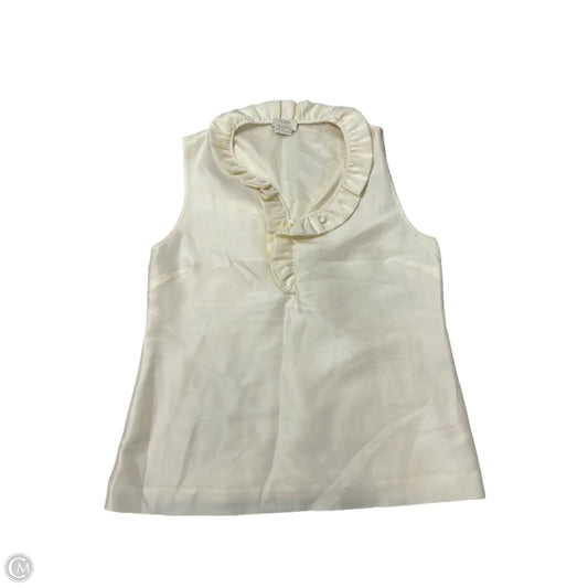 Top Sleeveless Designer By Kate Spade In Cream, Size: M