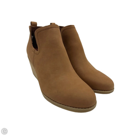 Shoes Heels Wedge By Toms In Tan, Size: 10
