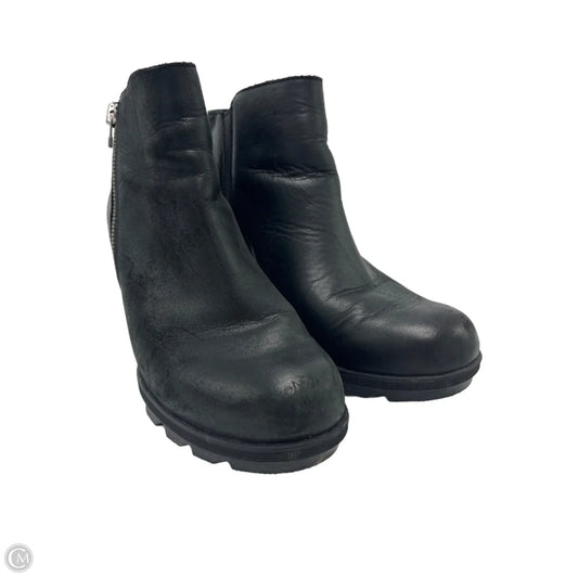 Boots Ankle Heels By Sorel In Black, Size: 10