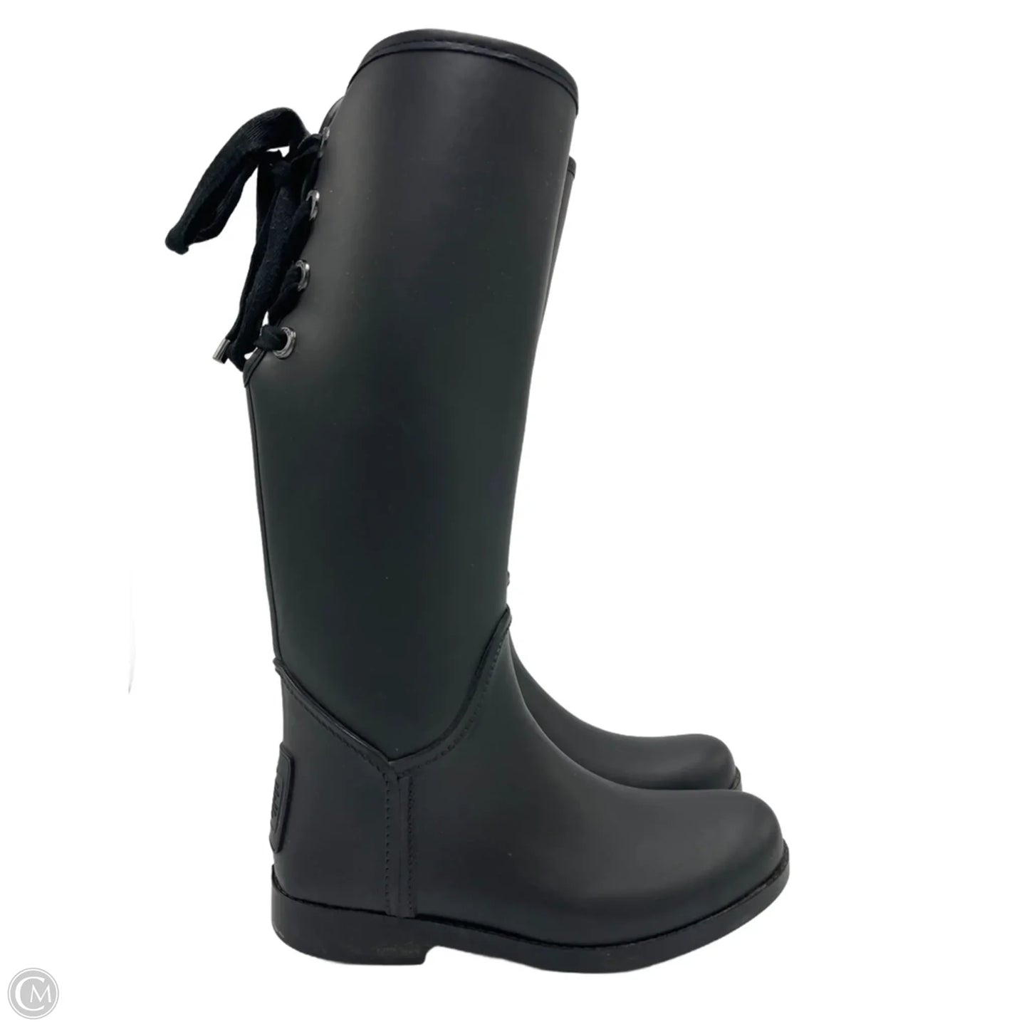 Coach Tristee Designer Rainboot In Black, Size: 9