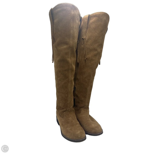 Boots Knee Heels By Ariat In Brown, Size: 6