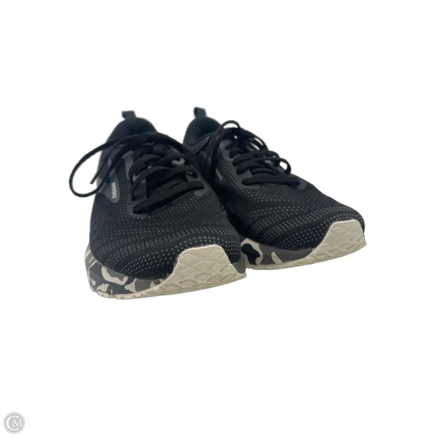 Shoes Athletic By Brooks In Black & White, Size: 9.5