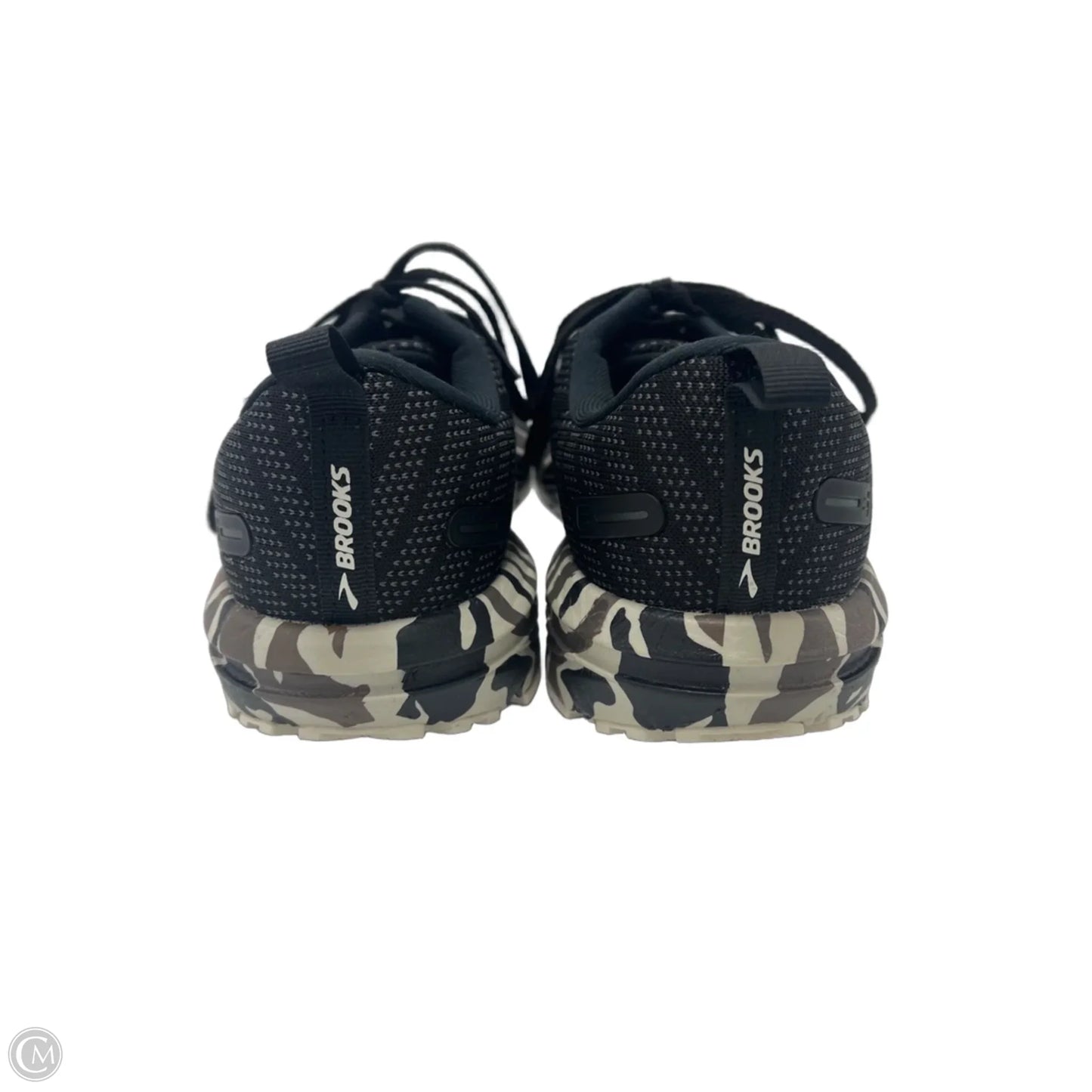 Shoes Athletic By Brooks In Black & White, Size: 9.5