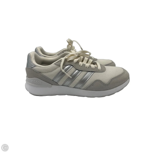 Shoes Sneakers By Adidas In Cream & Grey, Size: 7