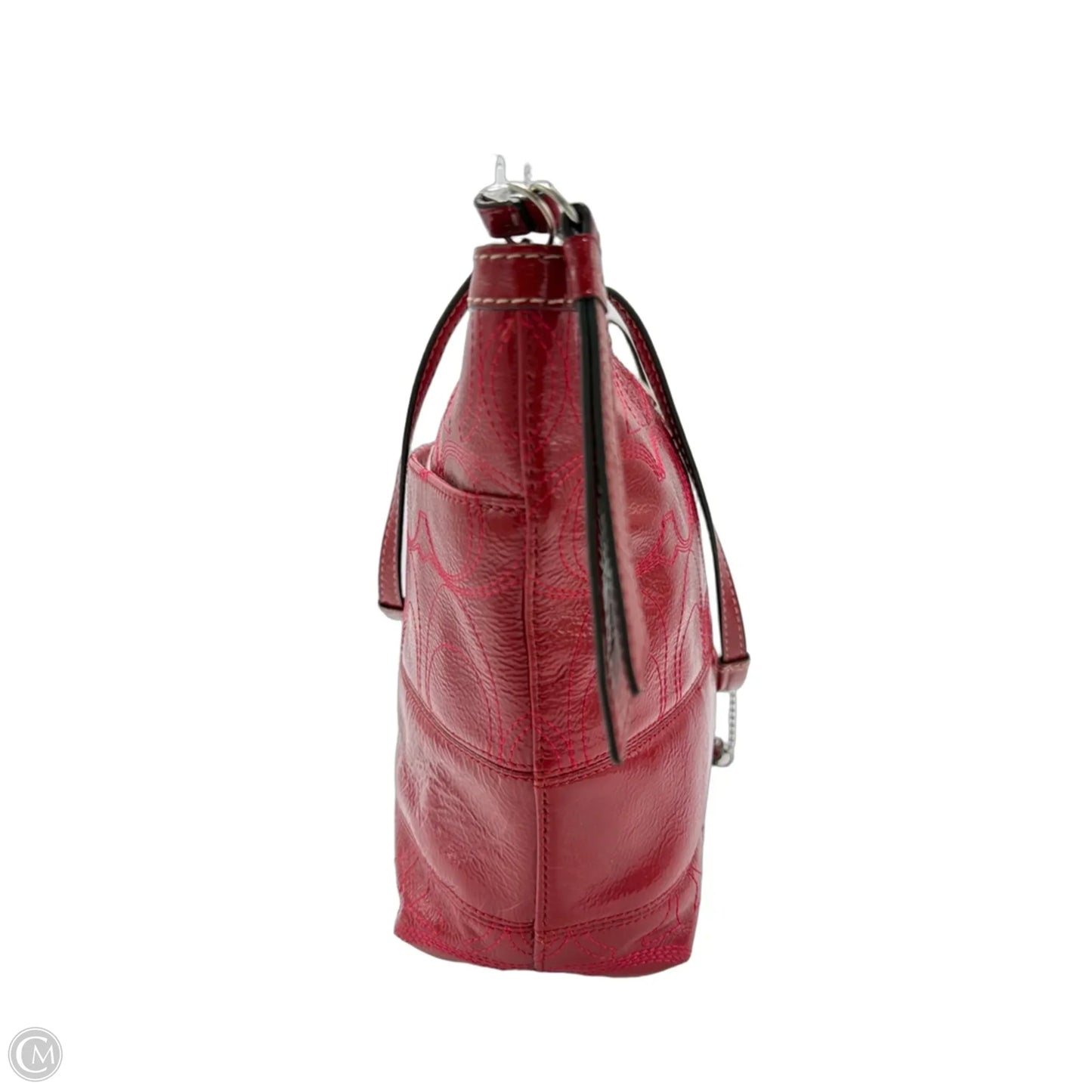 Coach Signature Patent Leather Tote Designer Handbag
