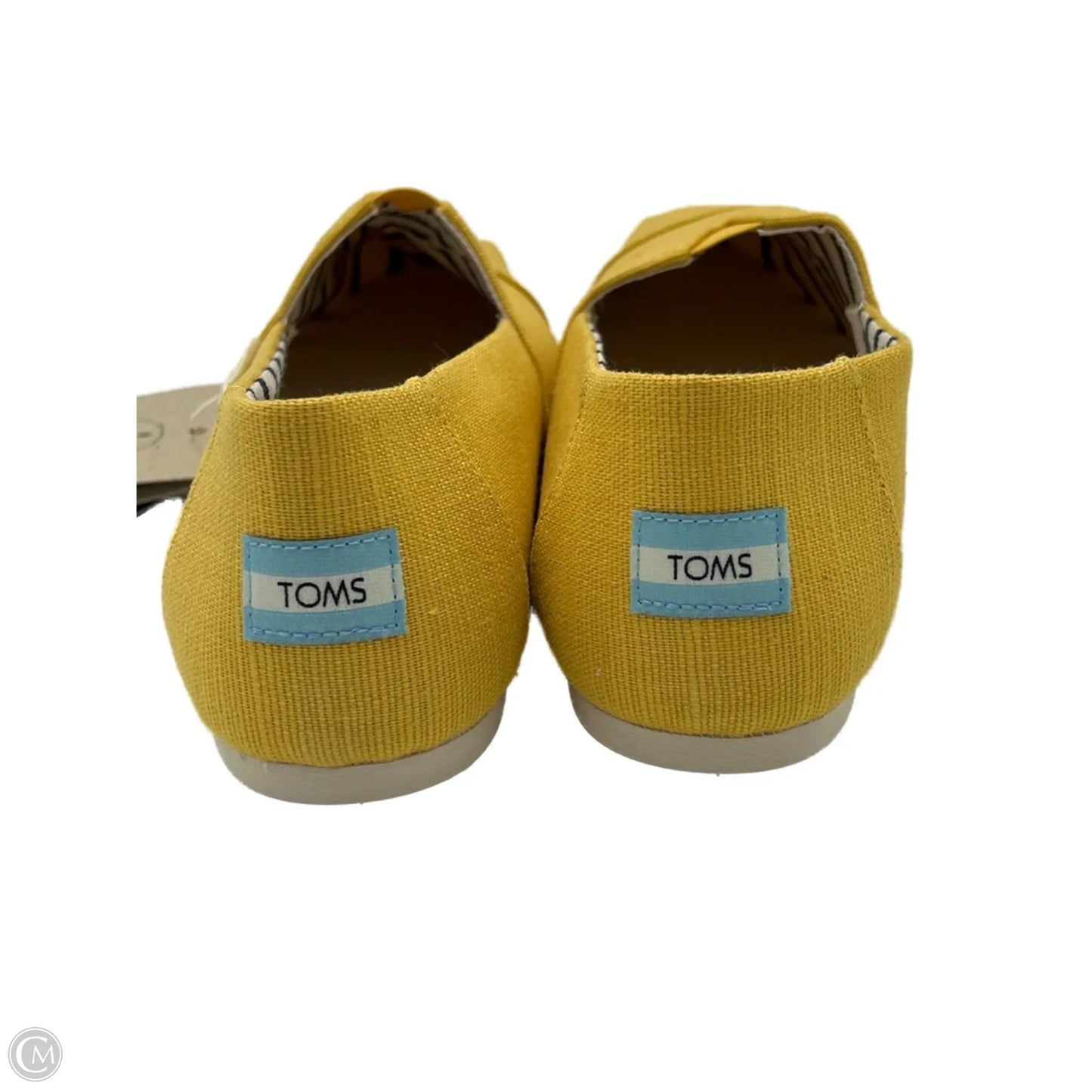 Shoes Flats By Toms In Yellow, Size: 12