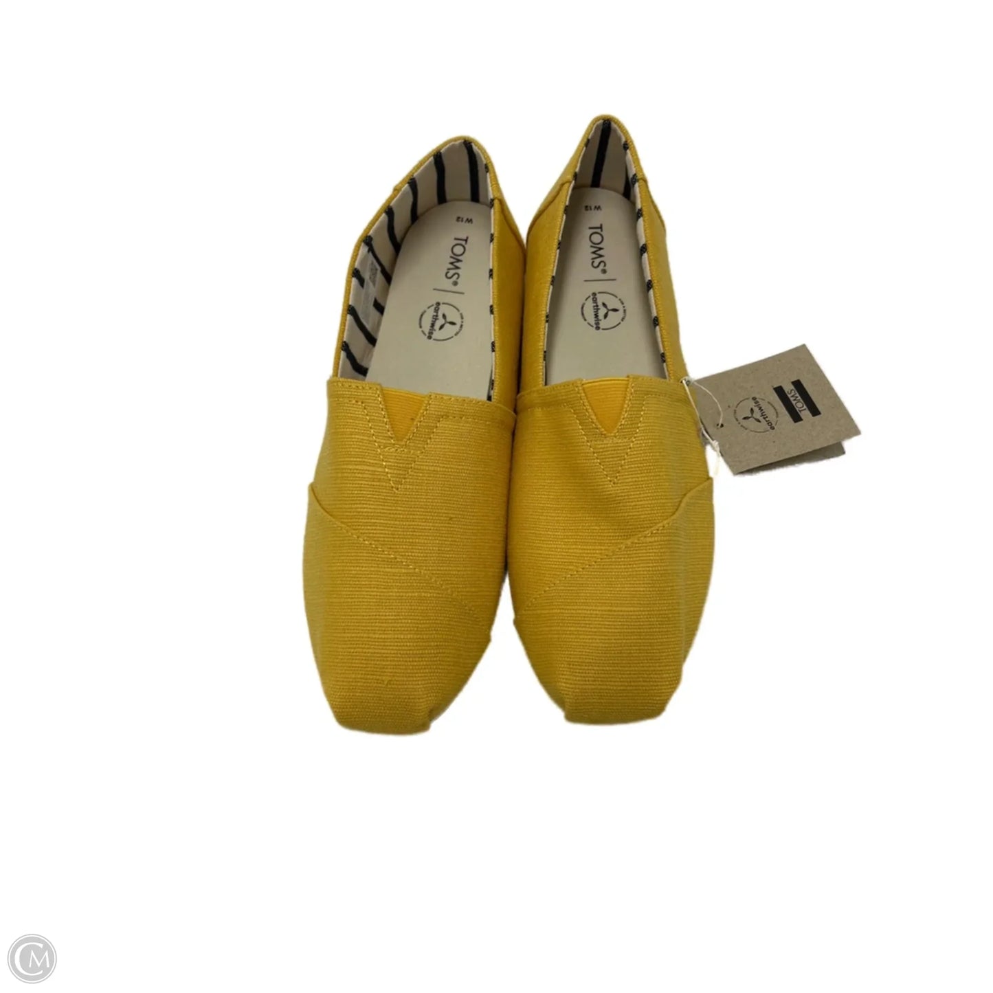 Shoes Flats By Toms In Yellow, Size: 12