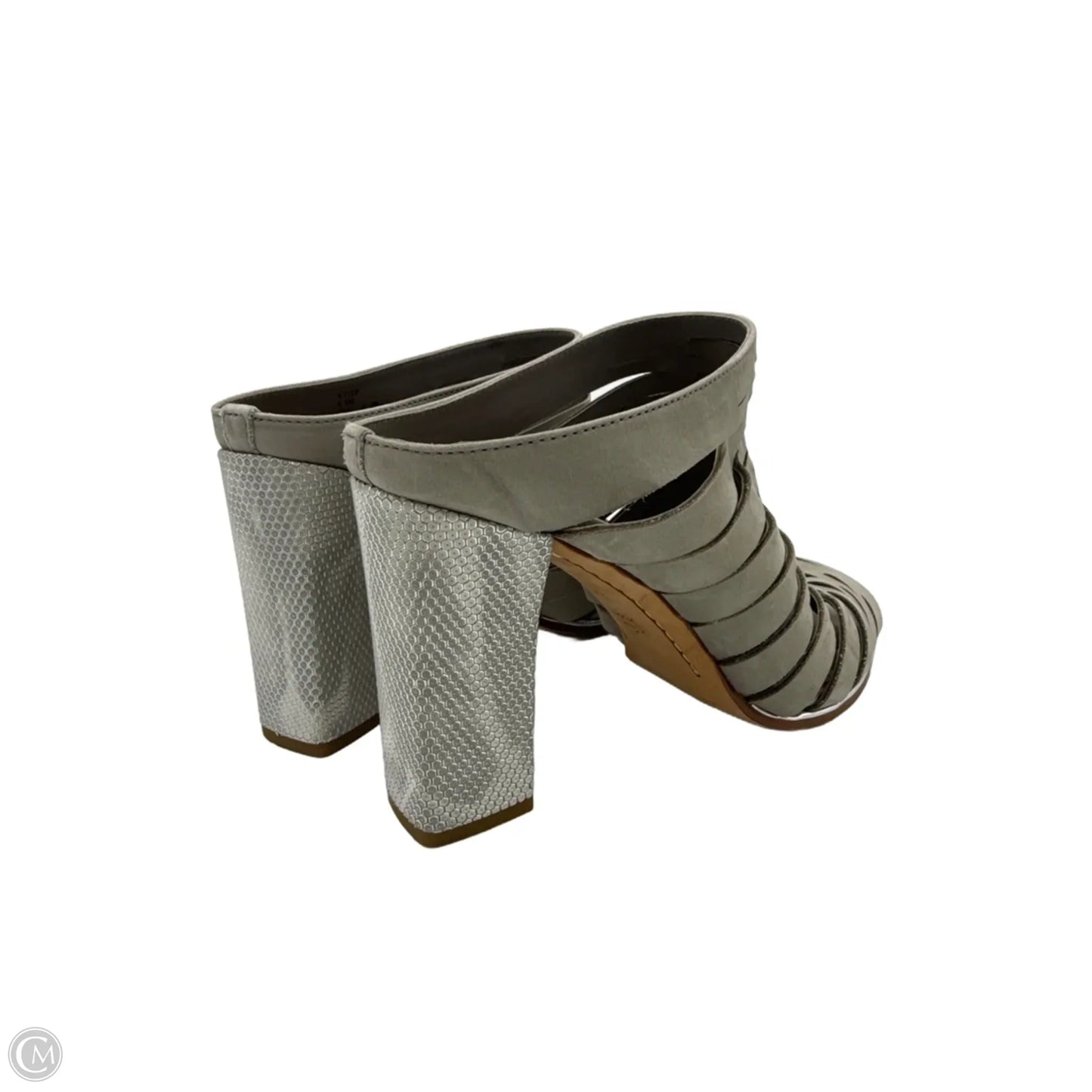 Shoes Heels Block By Donald Pliner In Silver, Size: 8.5