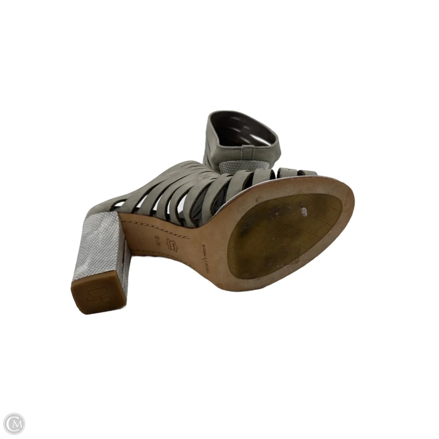 Shoes Heels Block By Donald Pliner In Silver, Size: 8.5