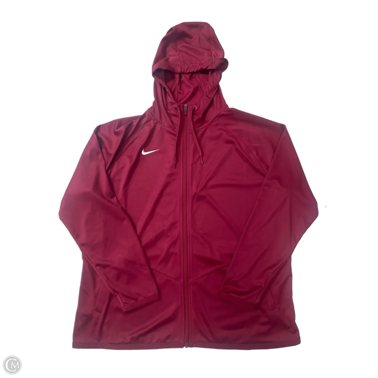 Athletic Jacket By Nike In Red, Size: Xl