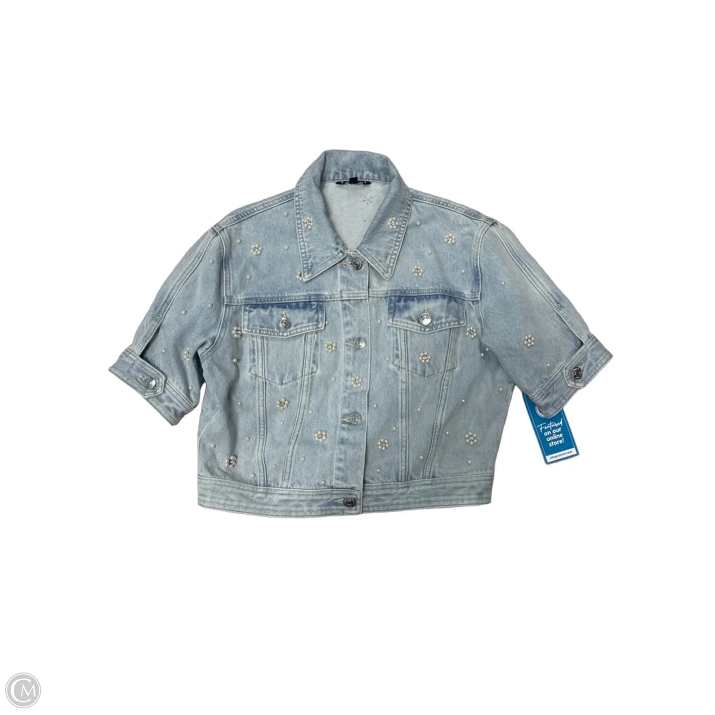 Jacket Denim By Steve Madden In Blue, Size: S