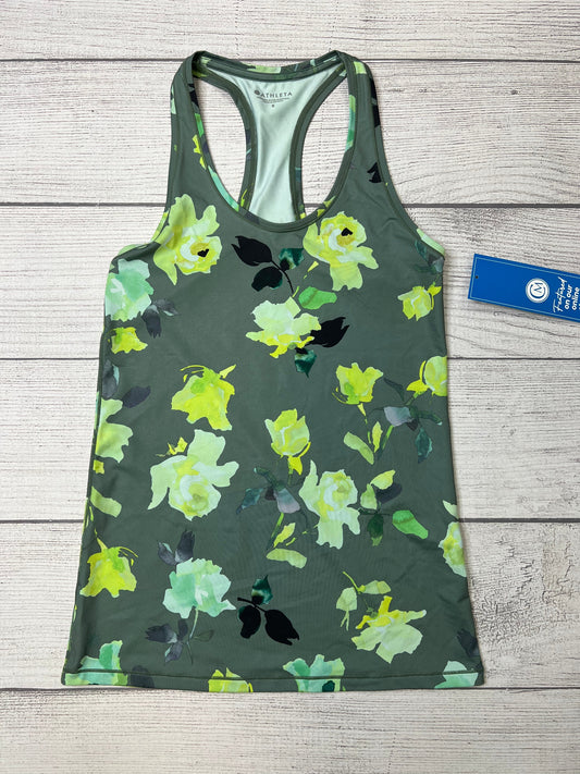 Green Athletic Tank Top Athleta, Size S