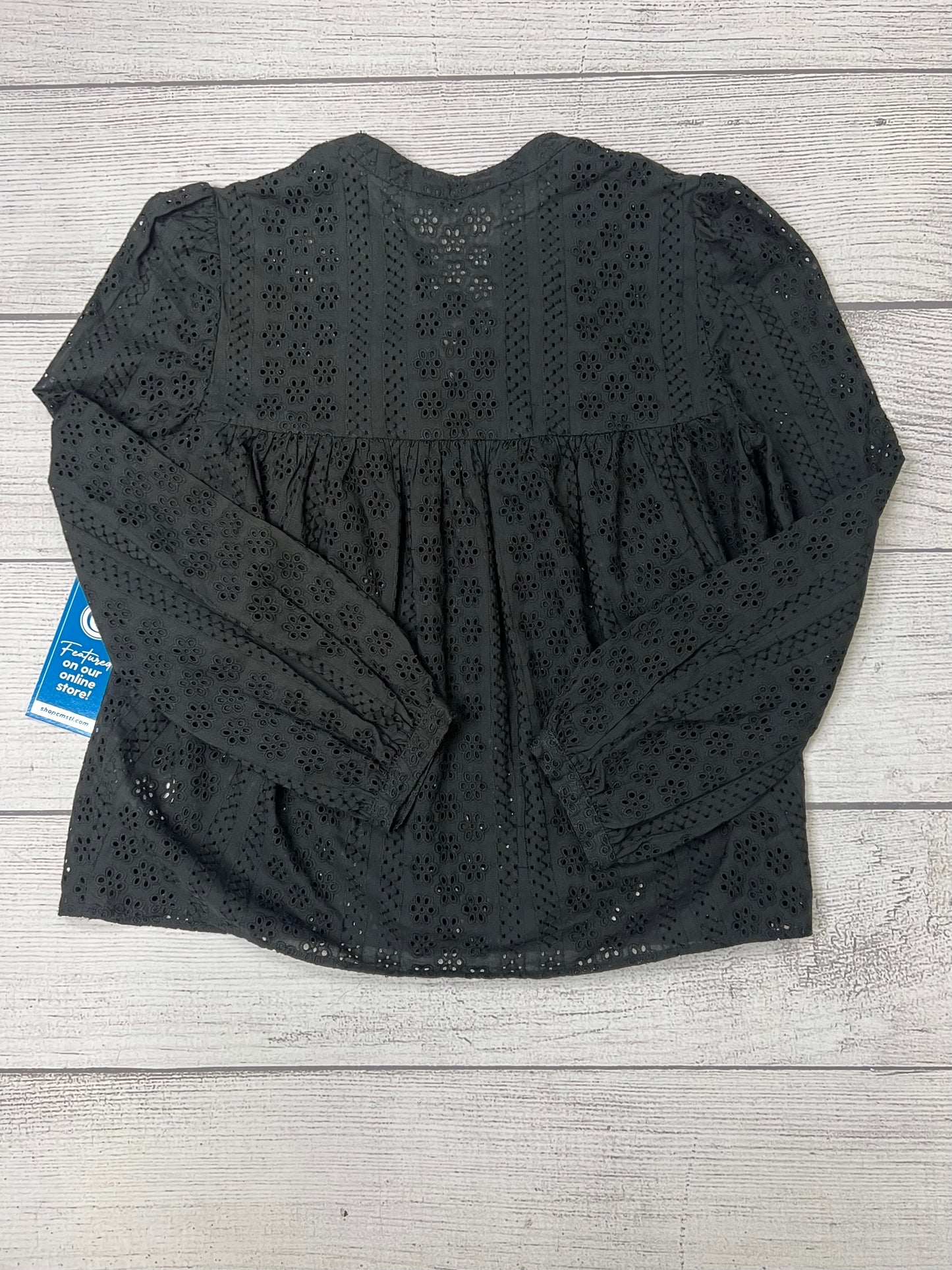 Black Top Long Sleeve Madewell, Size Xs