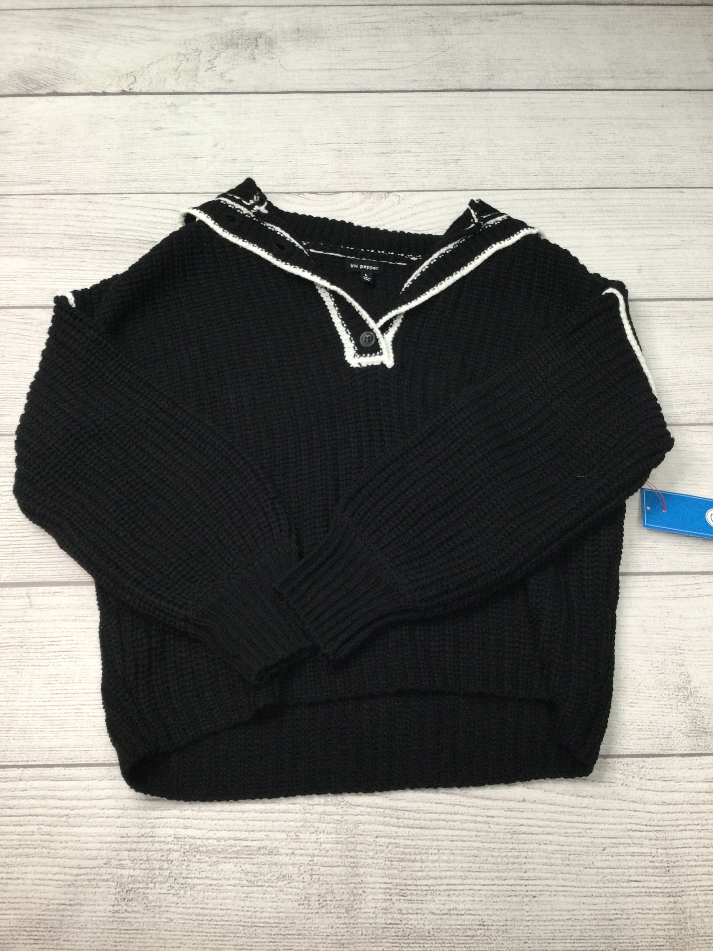 Sweater By Blu Pepper In Black, Size: L